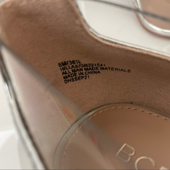 BCBGeneration Clear Rhinestone Ornament Pump Size 8 Women - Picture 14 of 16